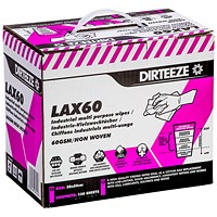 Dirteeze Lax60 Wipes, Pack of 150 Wipes