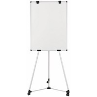 Bi-Office Earth Kyoto Mobile Magnetic Easel, 700x1000mm, Silver