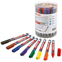 Edding 361 Drywipe Marker, Assorted, Pack of 50
