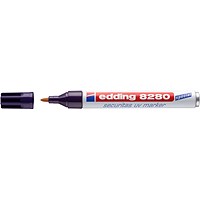 Edding 8280 Security UV Marker Bullet Tip Single Black