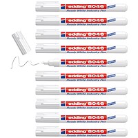 Edding 8046 Ready White Industry Pen Folding Box, Pack of 10 Edding 8046 Ready White Industry Pen Folding Box, Pack of 10