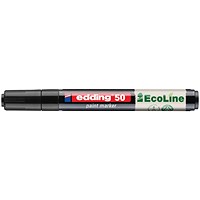 Edding E-50 Water-Based Paint Marker Medium Black (Pack of 10)
