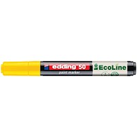 Edding E-50 Water-Based Paint Marker Medium Yellow (Pack of 10)