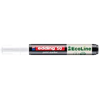 Edding E-50 Water-Based Paint Marker Medium White (Pack of 10)