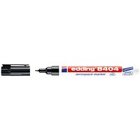 Edding 8404 Aerospace Permanent Marker, Bullet Tip, Black, Pack of 10