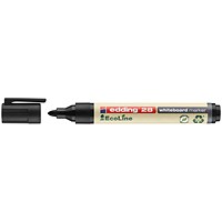 Edding 28 Ecoline Whiteboard Marker, Black, Pack of 10