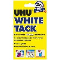 UHU White Tack 50g (Pack of 12)
