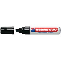 Edding 800 Permanent Marker, Chisel Tip, Black, Pack of 5