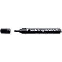 Edding 2000C Permanent Marker, Bullet Tip, Black, Pack of 10