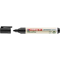 Edding 21 Ecoline Permanent Markers Black (Pack of 10)