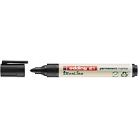 Edding 21 Ecoline Permanent Markers Black (Pack of 10)