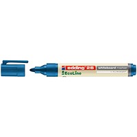 Edding 28 Ecoline Drywipe Markers, Blue, Pack of 10
