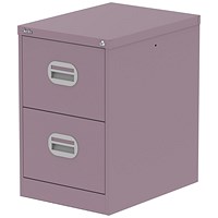 Qube 2 Drawer Filing Cabinet Pastel Violet