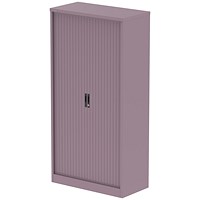 Qube 2000mm Side Tambour Cupboard Pastel Violet With Shelves
