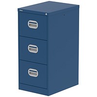 Qube 3 Drawer Filing Cabinet Blue Qube 3 Drawer Filing Cabinet Blue