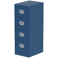 Qube 4 Drawer Filing Cabinet Blue Qube 4 Drawer Filing Cabinet Blue