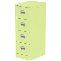 Qube 4 Drawer Filing Cabinet Chlorophyll