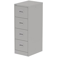 Qube 4 Drawer Filing Cabinet Goose Grey