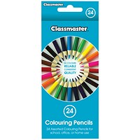 Classmaster Colouring Pencils, Assorted, Pack of 24