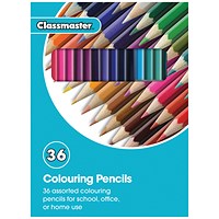 Classmaster Colouring Pencils, Assorted, Pack of 36