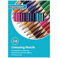 Classmaster Colouring Pencils, Assorted, Pack of 36 Classmaster Colouring Pencils, Assorted, Pack of 36