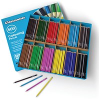 Classmaster Colouring Pencils, Assorted, Pack of 500 Classmaster Colouring Pencils, Assorted, Pack of 500