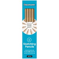 Classmaster Graphite Sketching Pencils Assorted Grades (Pack of 6) Classmaster Graphite Sketching Pencils Assorted Grades (Pack of 6)