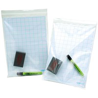 Show-me A3 Whiteboard Kit Storage Grip Seal Bags (Pack of 100)
