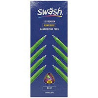 Swash KOMFIGRIP Handwriting Pen Blue (Pack of 12)