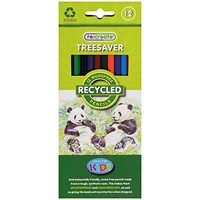 ReCreate Treesaver Recycled Colouring Pencils (Pack of 12)