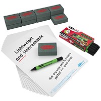 Show-me StayClean Plain Whiteboards A4 (Pack of 10)