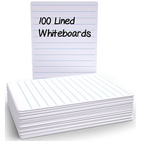 Economy Drywipe Boards 500 Micron Lined Portrait A4 (Pack of 100)