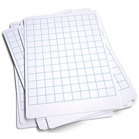 Economy Drywipe Boards 500 Micron 20mm Gridlines A4 (Pack of 100)