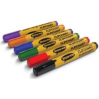 Show-me Flipchart Markers, Bullet-Tip, Assorted, Pack of 6