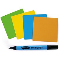 Show-me Magnet Notes, 75x75mm, Assorted, Pack of 40