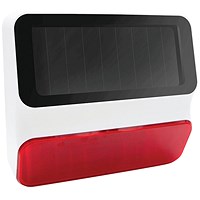 Fort Smart Outdoor Solar Powered Siren for Smart Home Alarm System