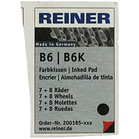 COLOP Reiner B6/8K Replacement Ink Pad Black (Pack of 2)