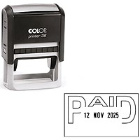 Colop Printer 38 Self Inking Date and Message Stamp PAID