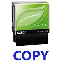 Colop Green Line Word Stamp COPY Blue (Impression size: 38x14mm)