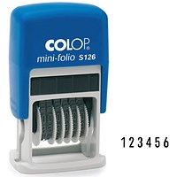 Colop S126 Numberer 4mm Self Inking Stamp Colop S126 Numberer 4mm Self Inking Stamp