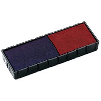 COLOP E/12/2 Replacement Ink Pad Blue/Red (Pack of 2)