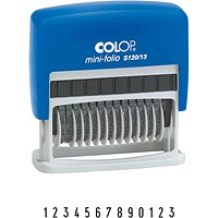 Colop S120/13 Wheel Numberer 4mm Self Inking Stamp