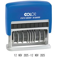 Colop S120/DD Double Dater Self Inking Stamp