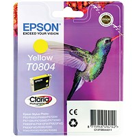 Epson T0804 Yellow Claria Inkjet Cartridge