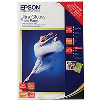 Epson Ultra Glossy Photo Paper 10 x 15cm (Pack of 20) C13S041926
