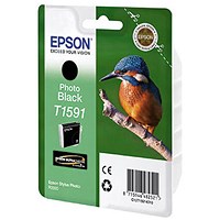 Epson T1591 Photo Black UltraChrome Inkjet Cartridge