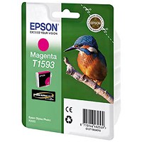 Epson T1593 Kingfisher Inkjet Cartridge Vivid Magenta