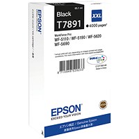 Epson T7891 Ink Cartridge DURABrite Ultra XXL Black C13T789140