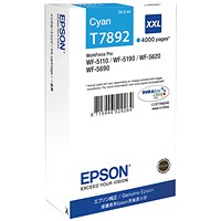 Epson T7892 DURABrite Ultra Ink Cartridge Extra High Yield Cyan C13T789240