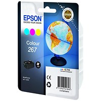 Epson 267 Ink Cartridge Globe Tri-Colour CMY C13T26704010